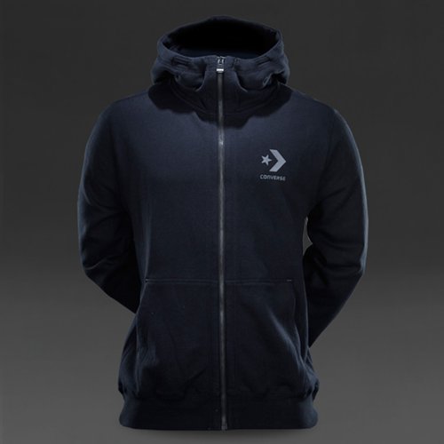Converse Cons Core Zip Thru Hoodie Jet Black for Men